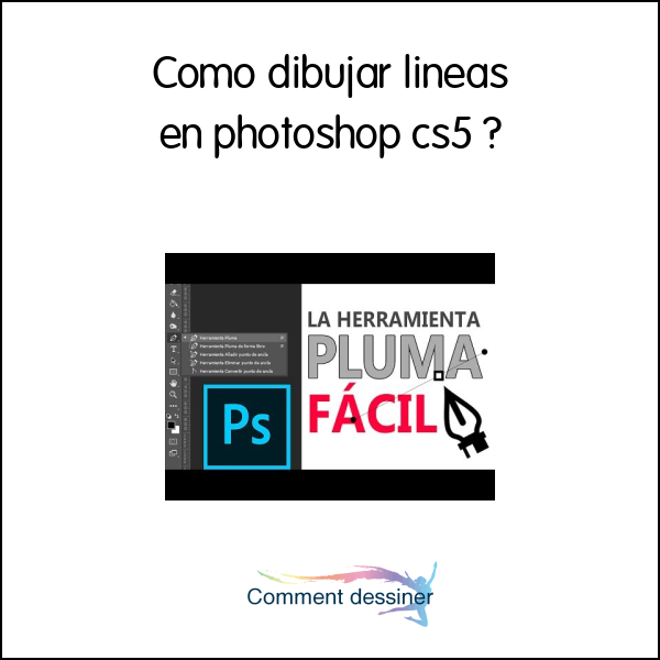 Como dibujar lineas en photoshop cs5